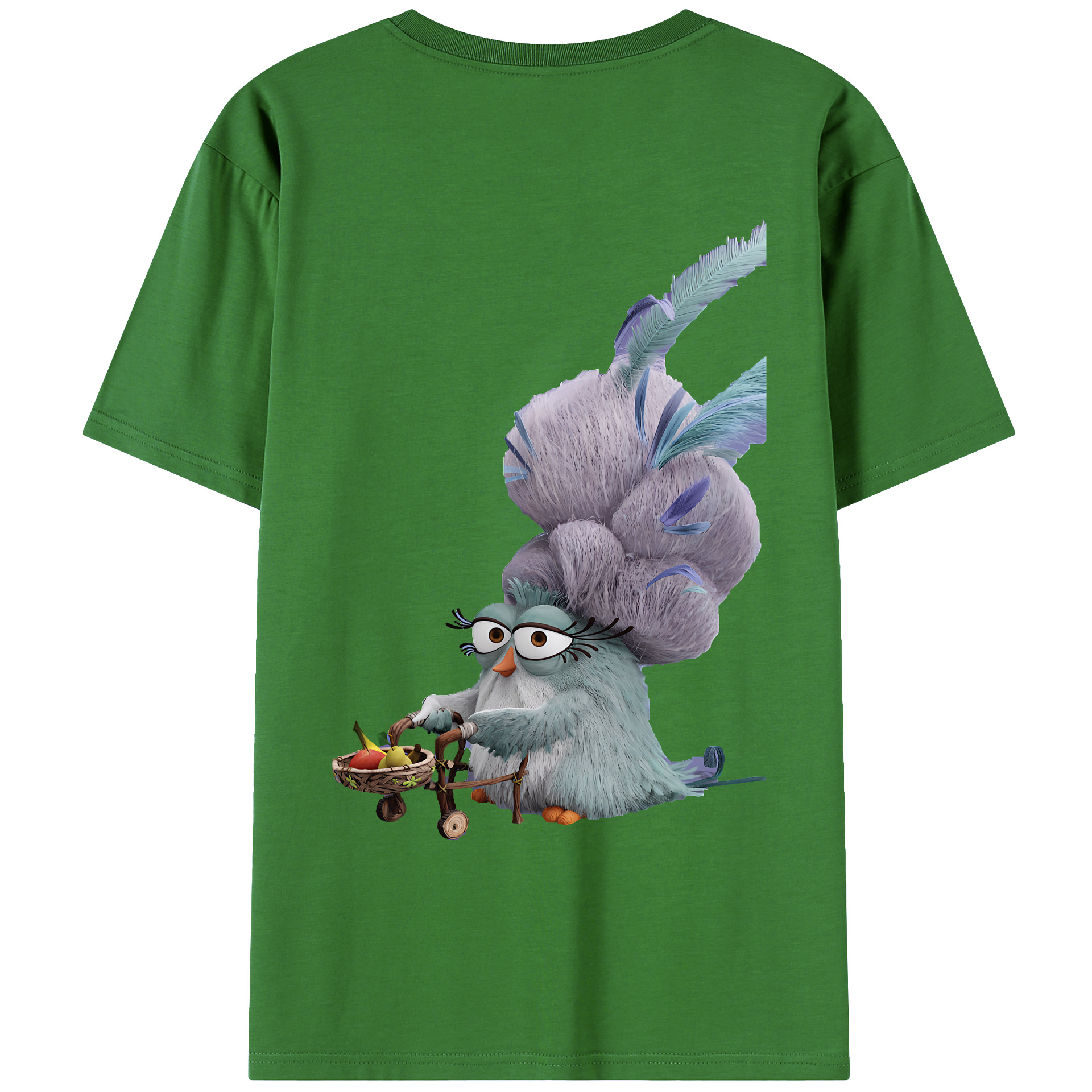 （画像用） Angry Birds アングリーバード レディース半袖Tシャツ(バックプリント)